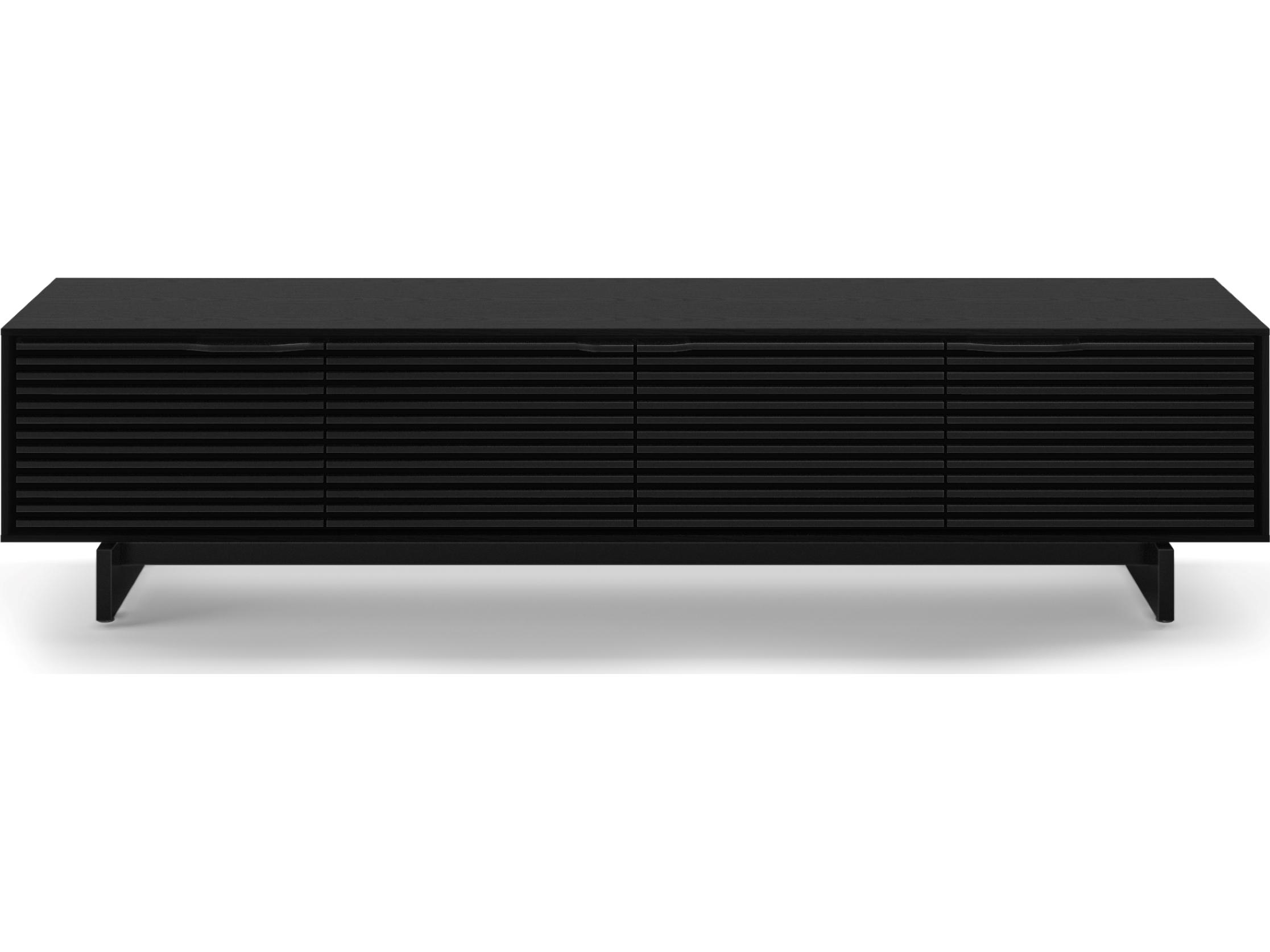 BDI Align 81" Solid Wood Ebonized Ash Media Console