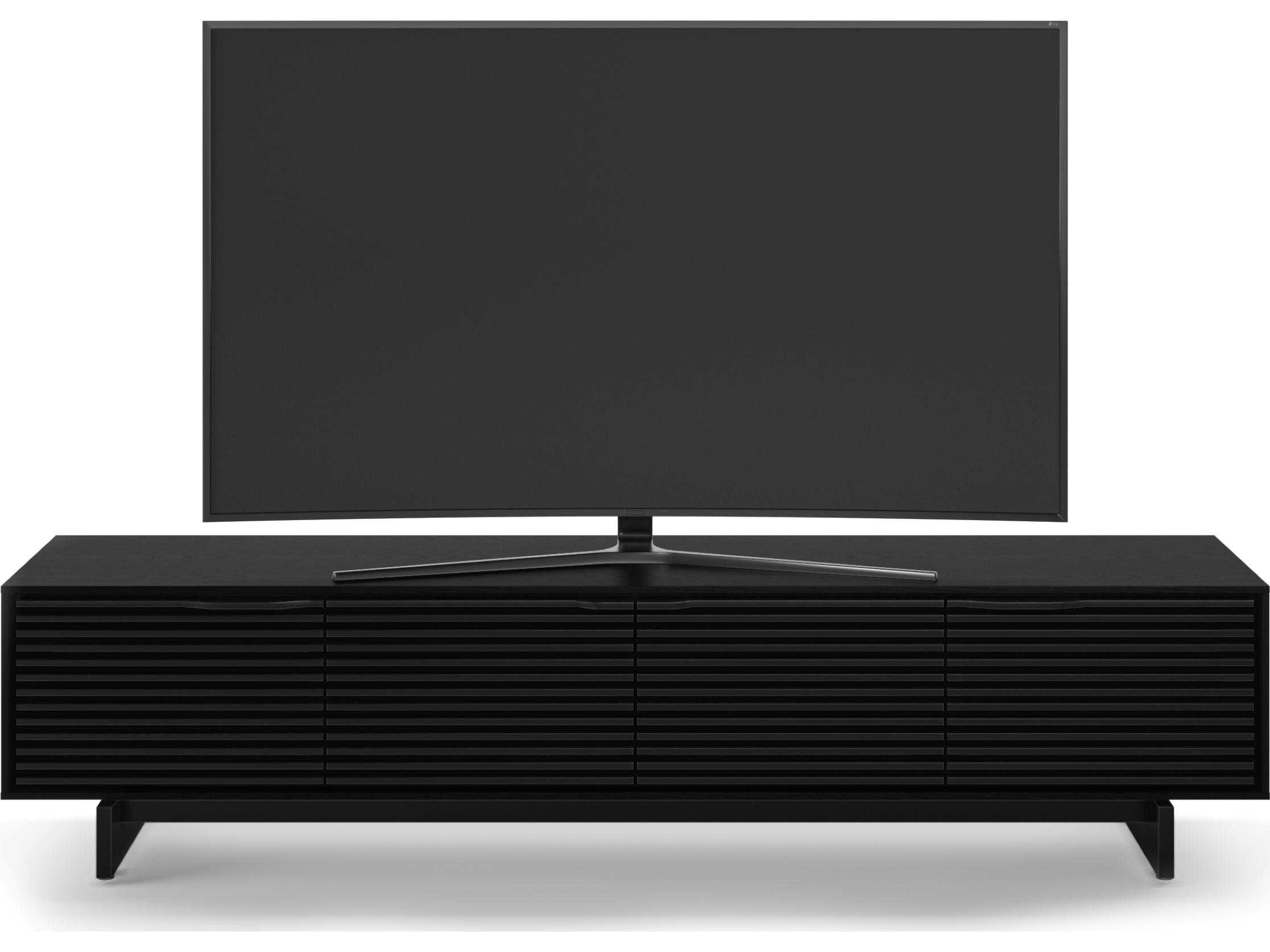 BDI Align 81" Solid Wood Ebonized Ash Media Console