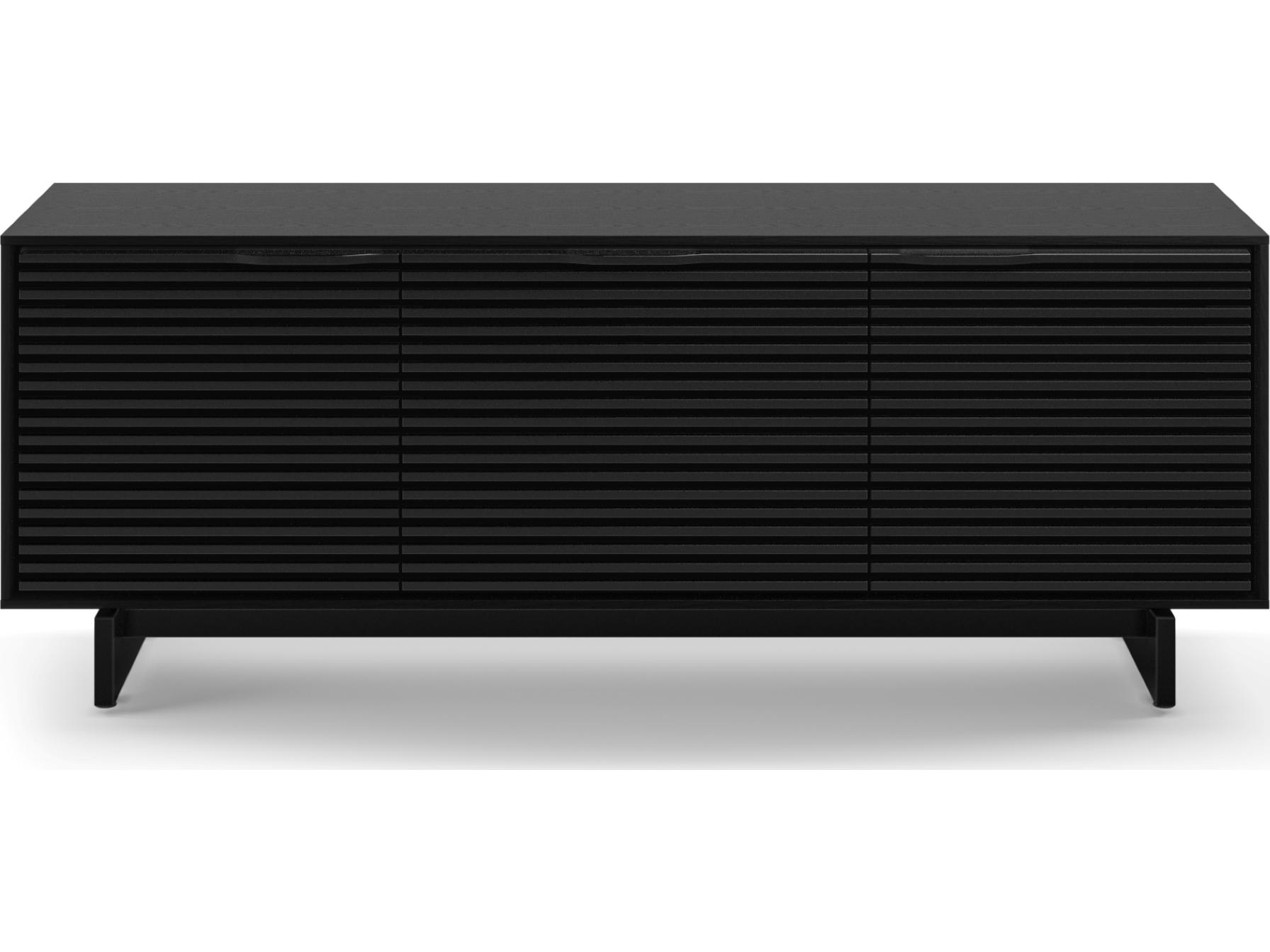 BDI Align 66" Solid Wood Ebonized Ash Media Console