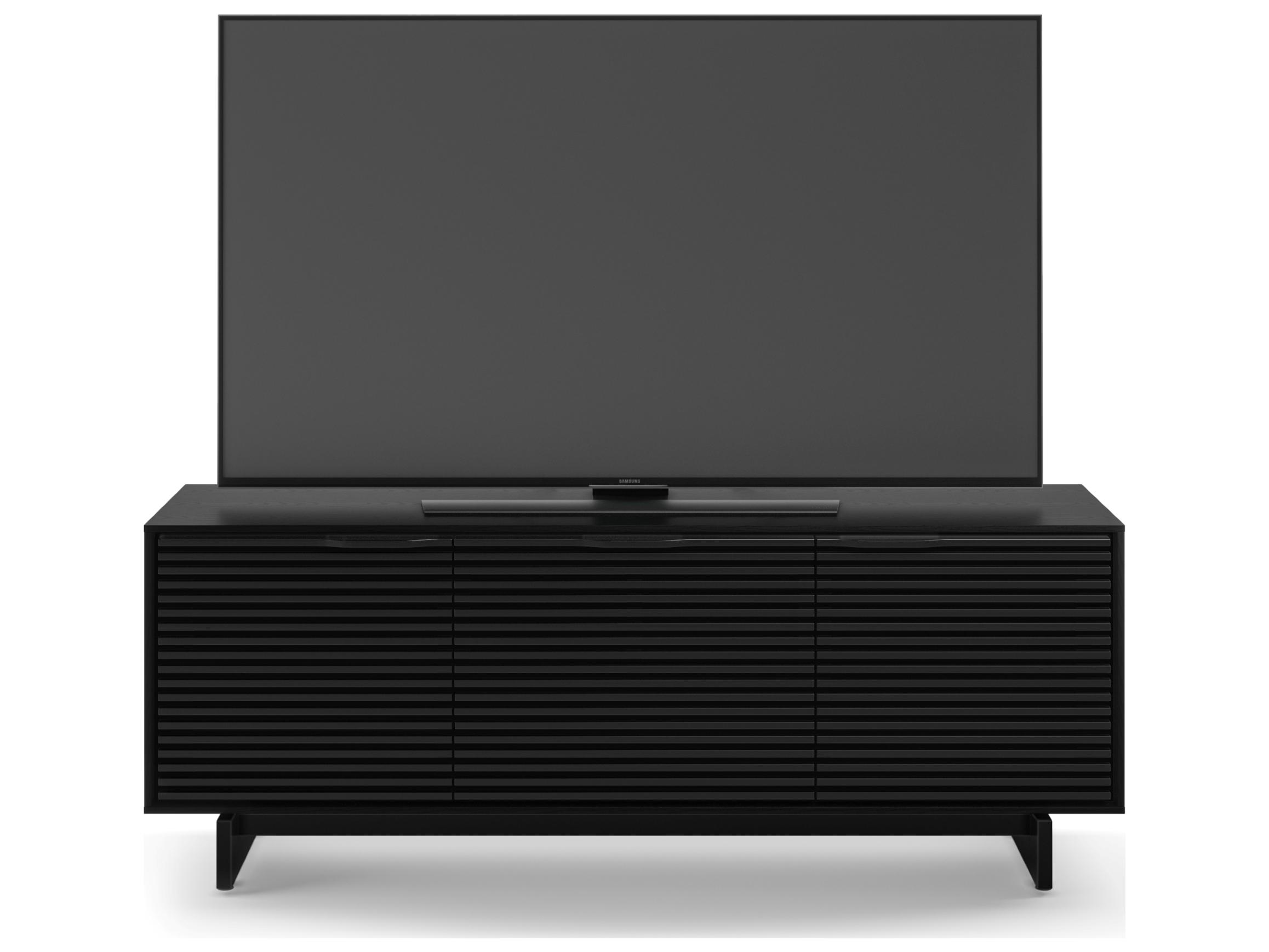BDI Align 66" Solid Wood Ebonized Ash Media Console