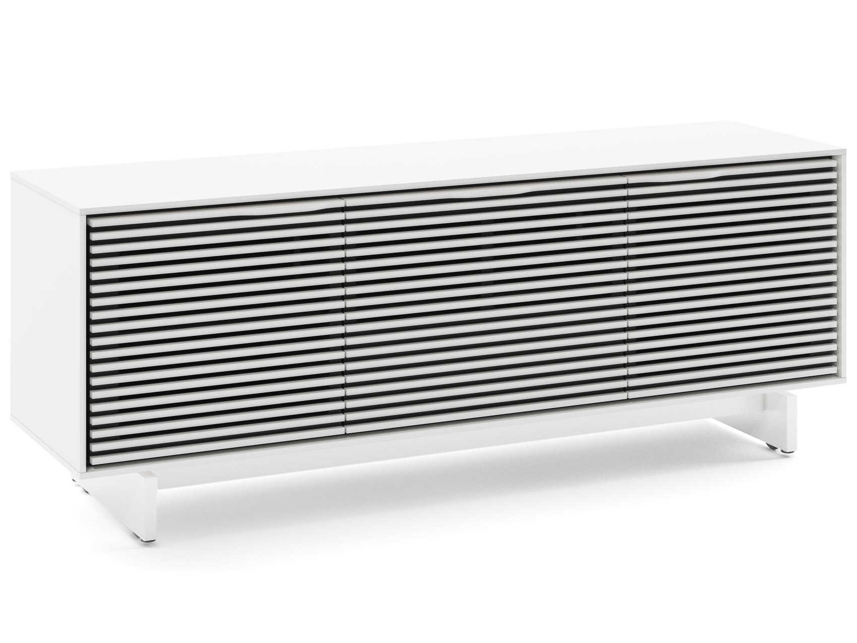 BDI Align 66" Solid Wood Satin White Media Console