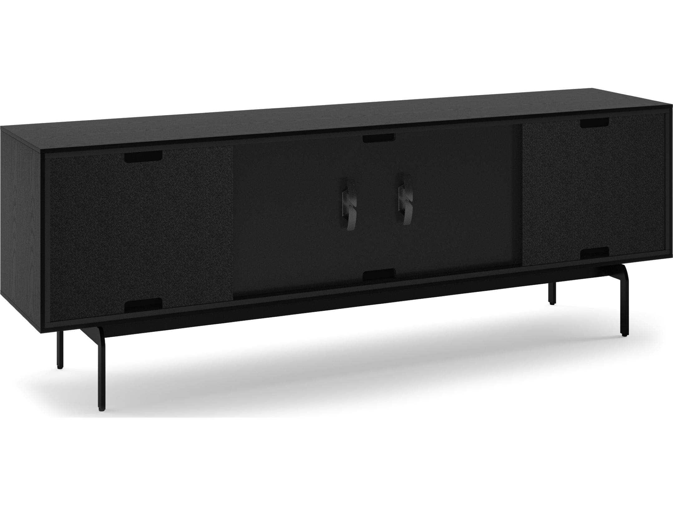 BDI Align 81" Solid Wood Ebonized Ash Media Console