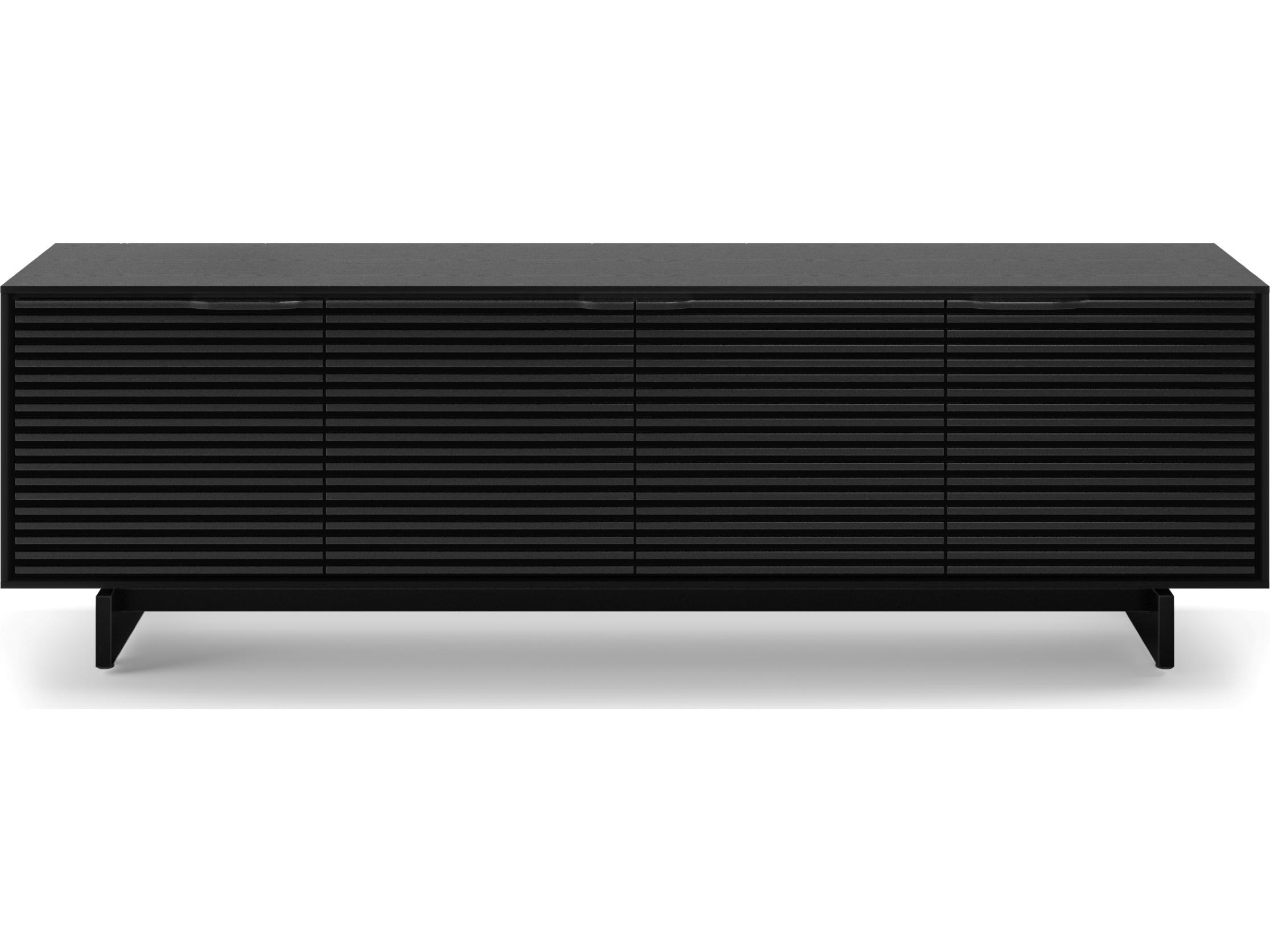 BDI Align 81" Solid Wood Ebonized Ash Media Console