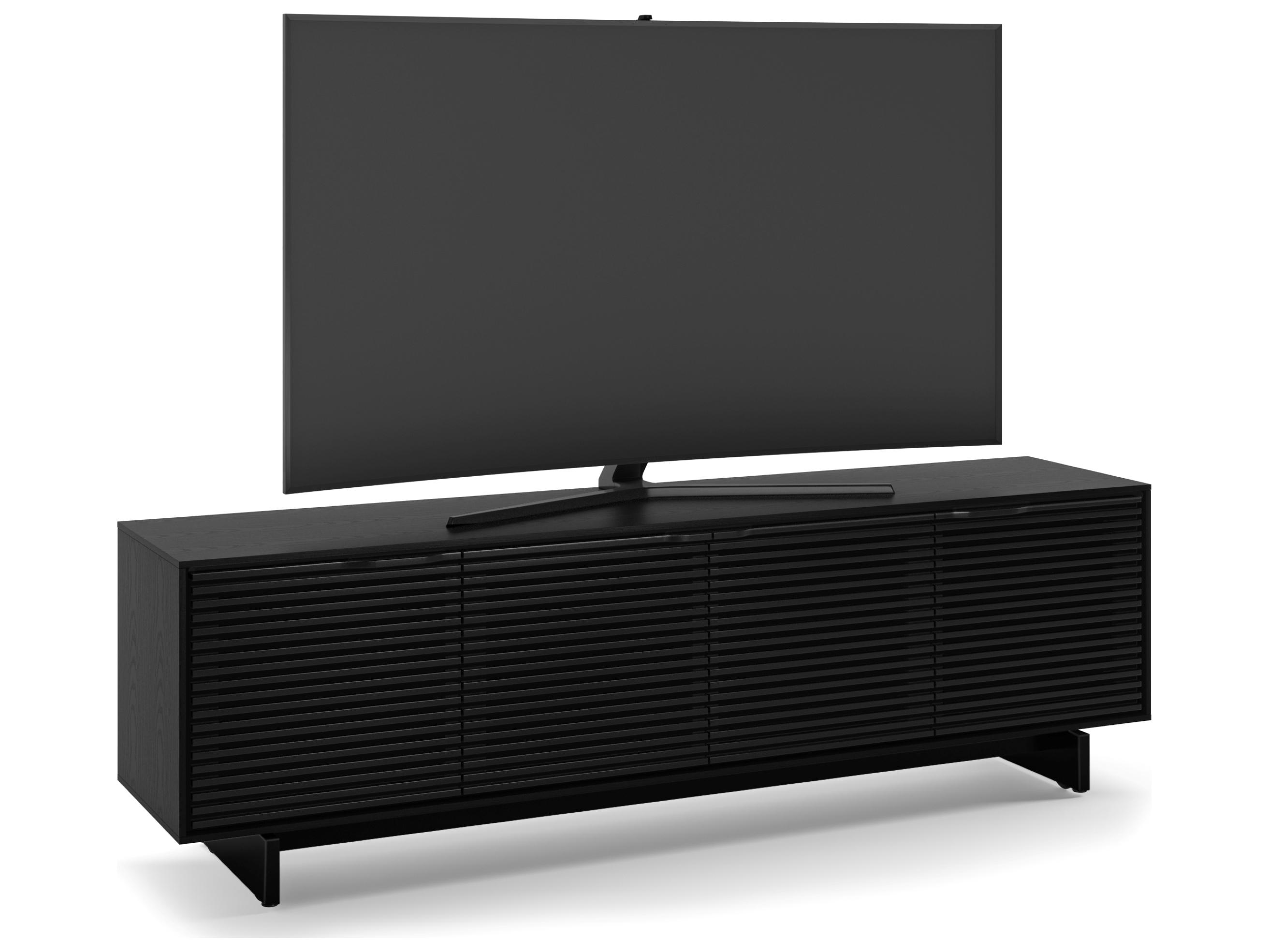 BDI Align 81" Solid Wood Ebonized Ash Media Console