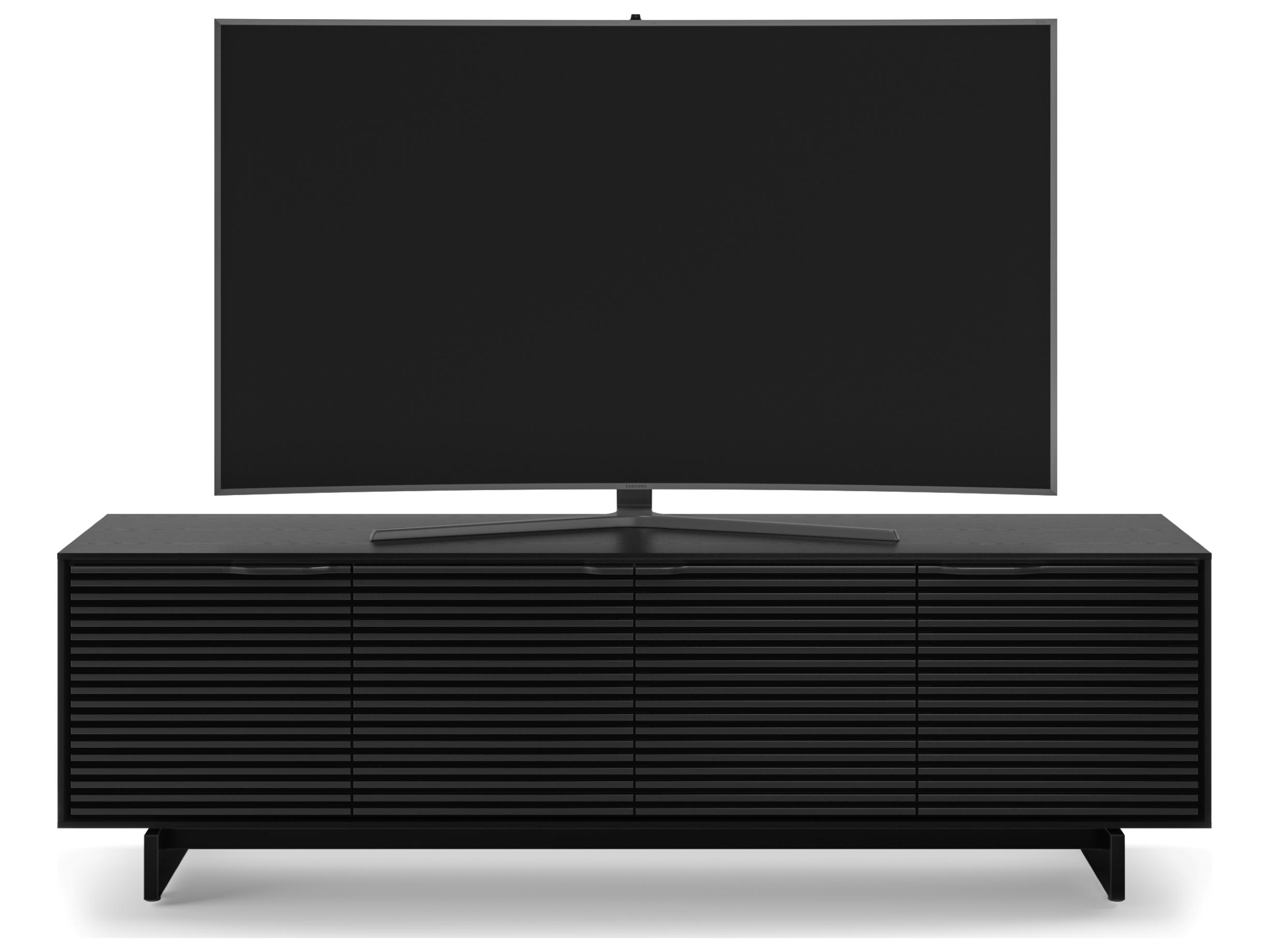 BDI Align 81" Solid Wood Ebonized Ash Media Console