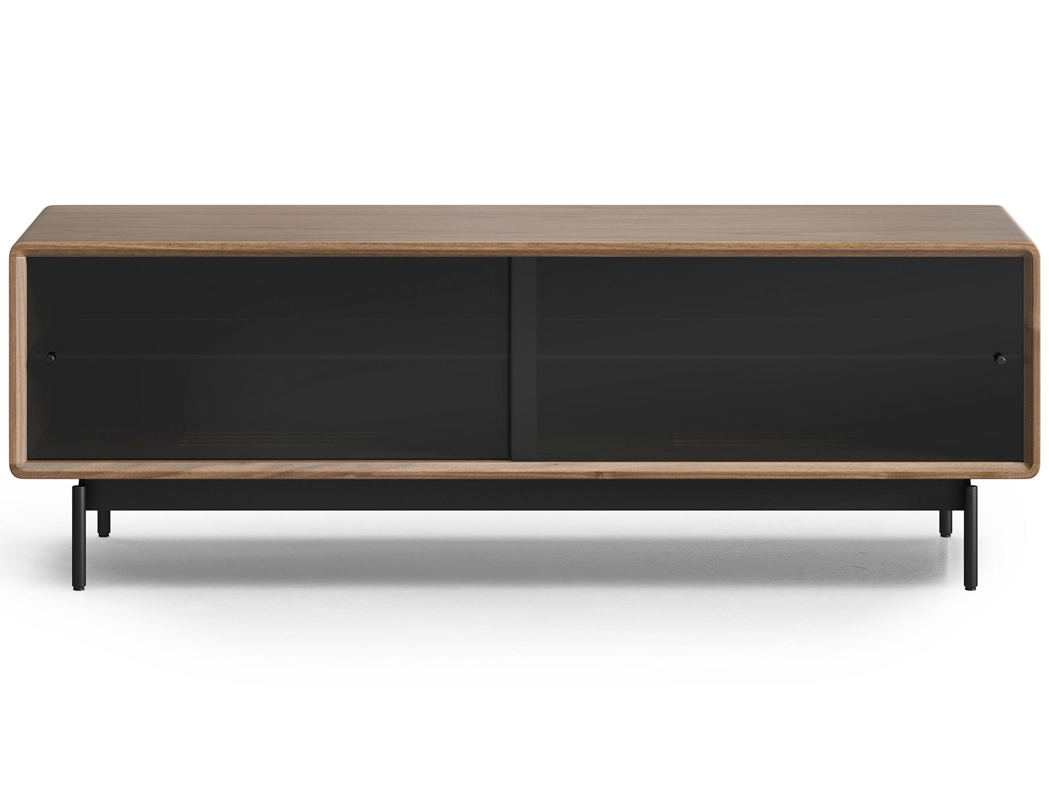BDI Linq 81" Walnut Wood Natural Media Console