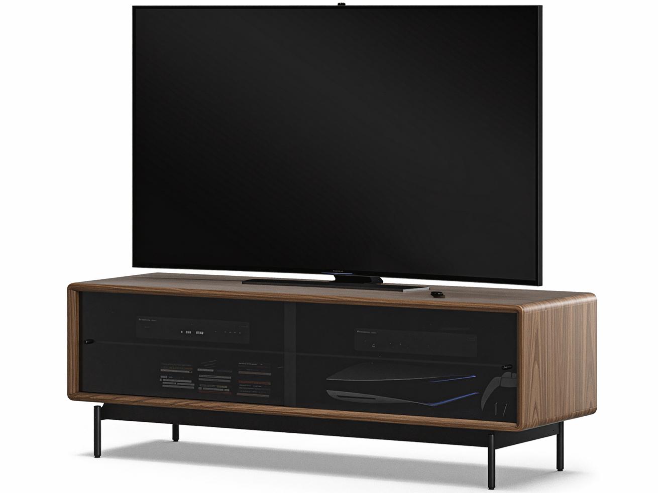BDI Linq 81" Walnut Wood Natural Media Console