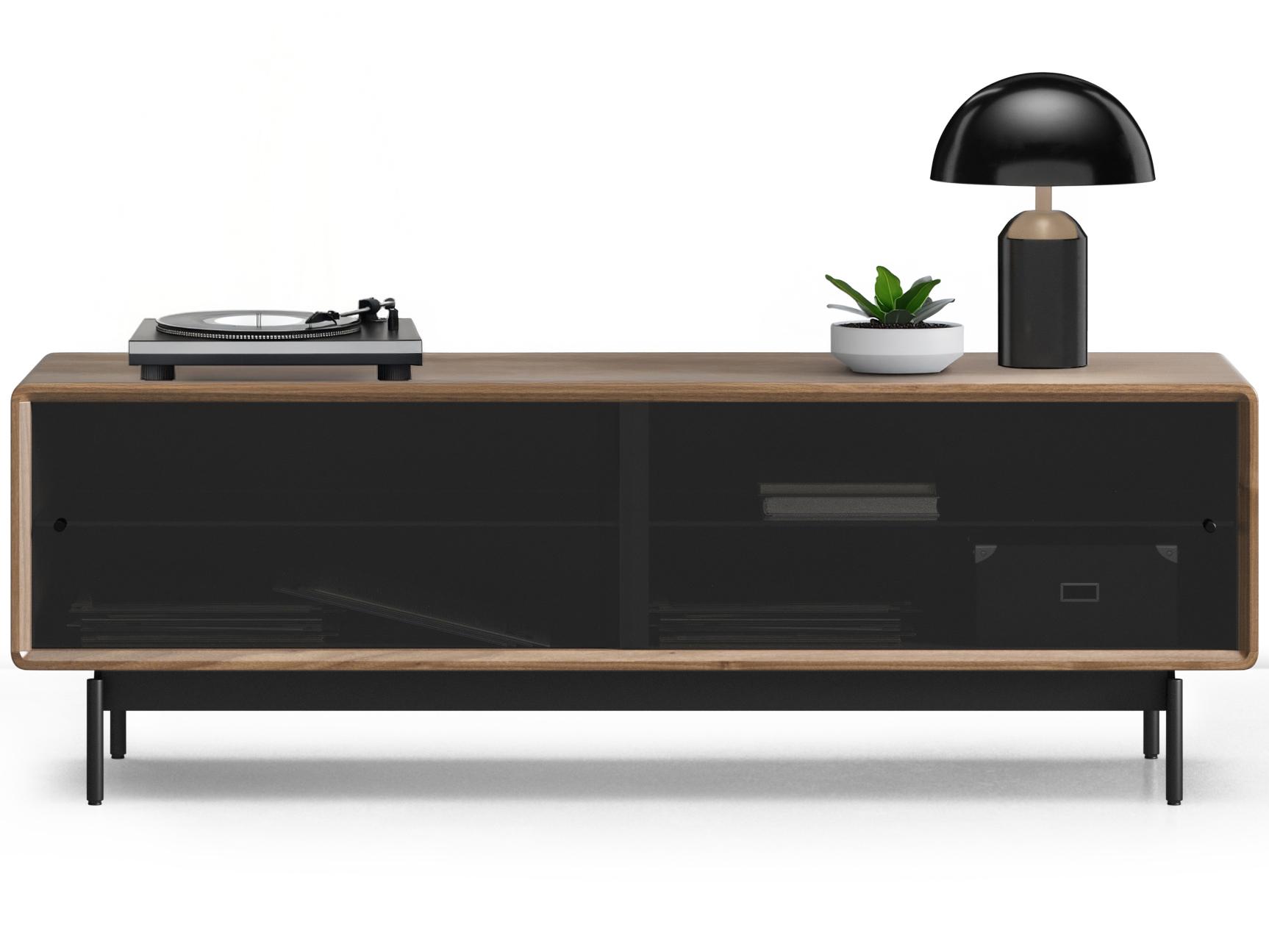 BDI Linq 81" Walnut Wood Natural Media Console