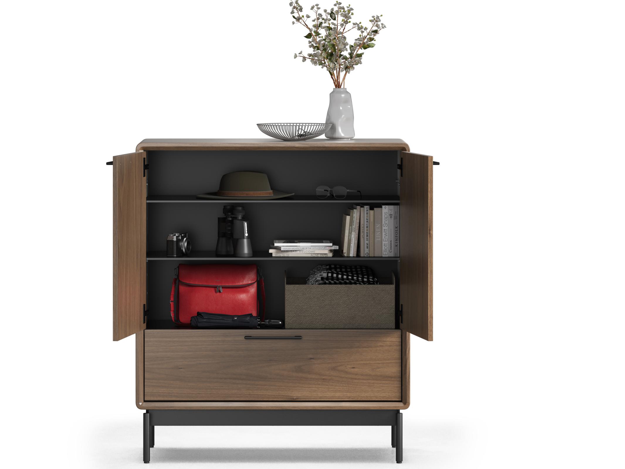 BDI Linq Natural Walnut Brown Wood Accent Chest