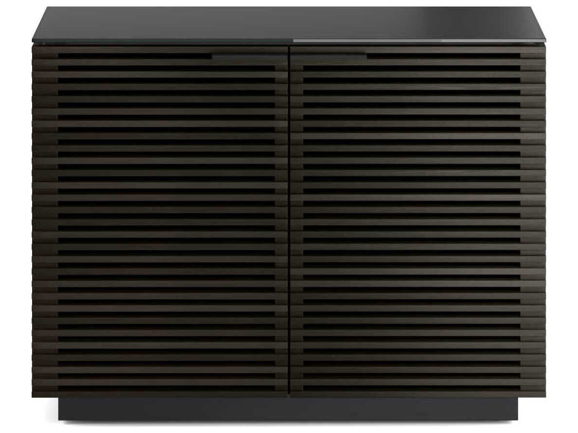 BDI Corridor Charcoal Stained Ash Black Hardwood Accent Chest