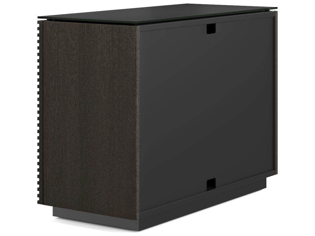 BDI Corridor Charcoal Stained Ash Black Hardwood Accent Chest