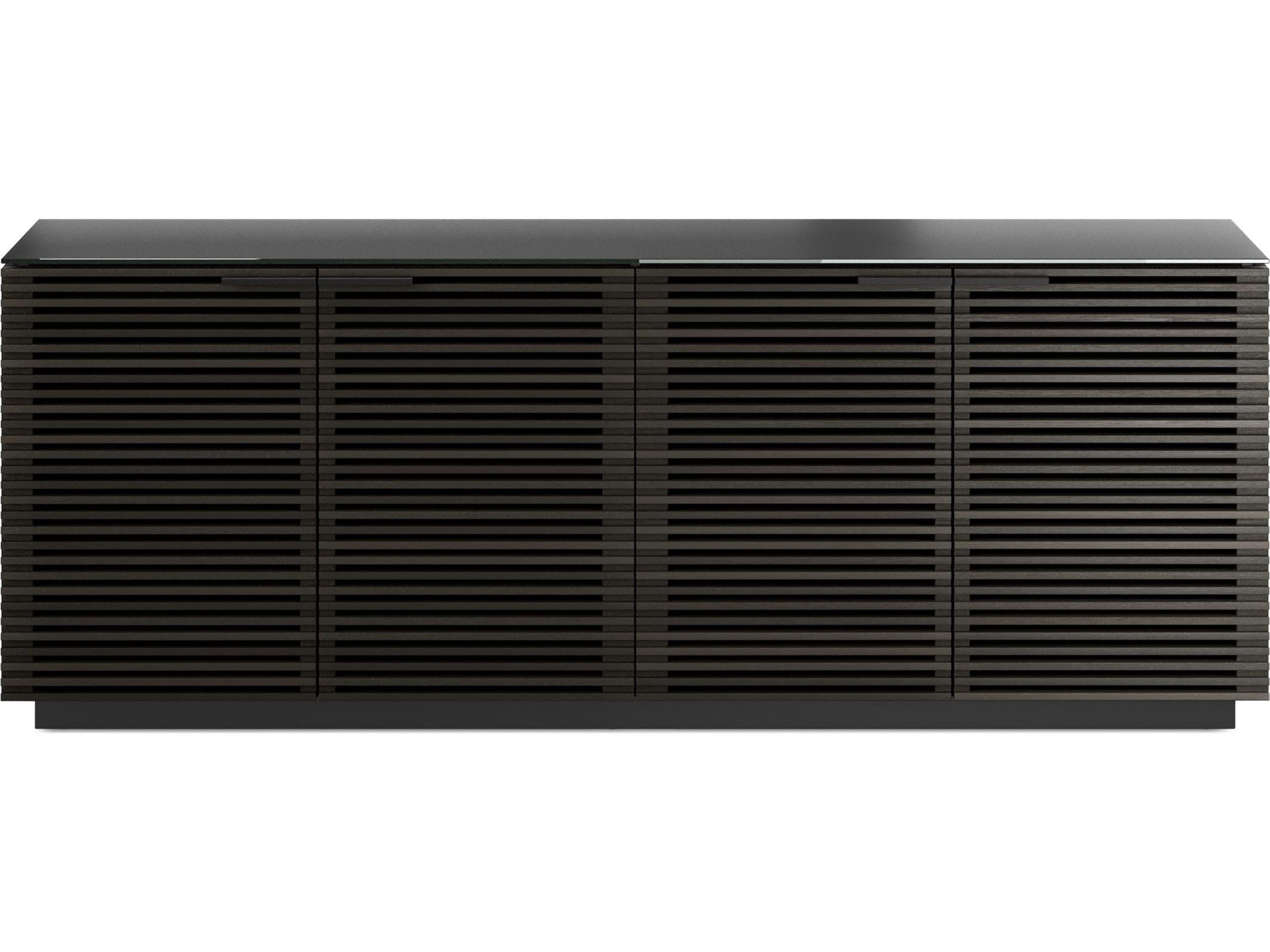 BDI Corridor 79" Hardwood Charcoal Stained Ash Black Sideboard