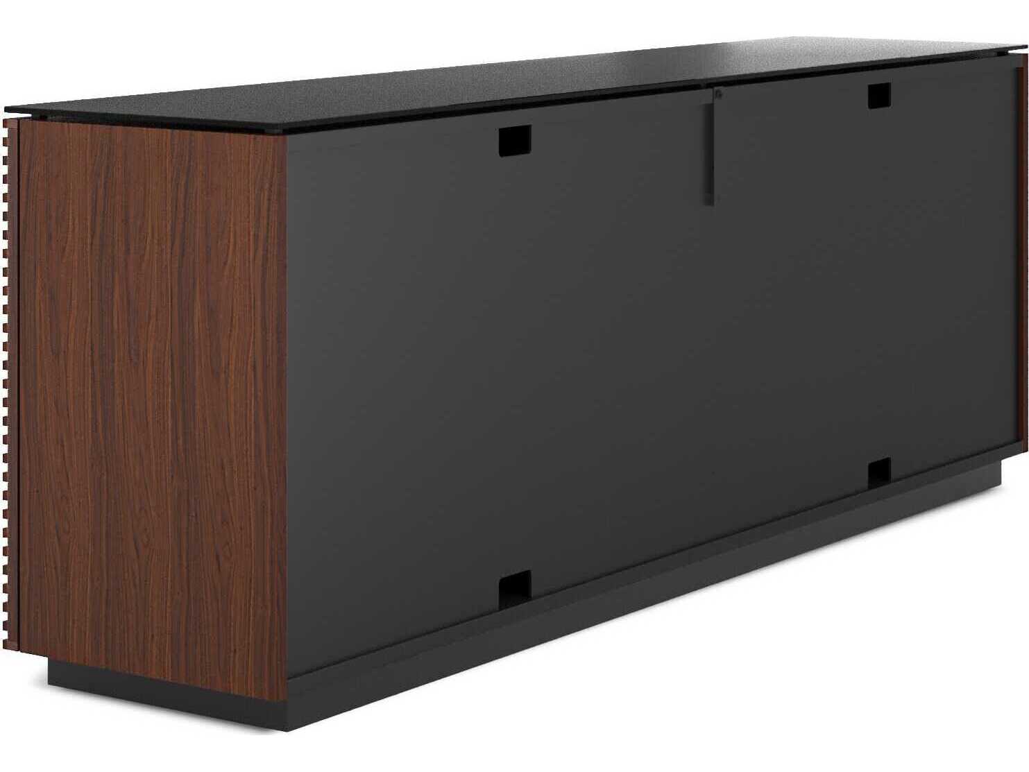 BDI Corridor 79" Hardwood Chocolate Stained Walnut Black Sideboard