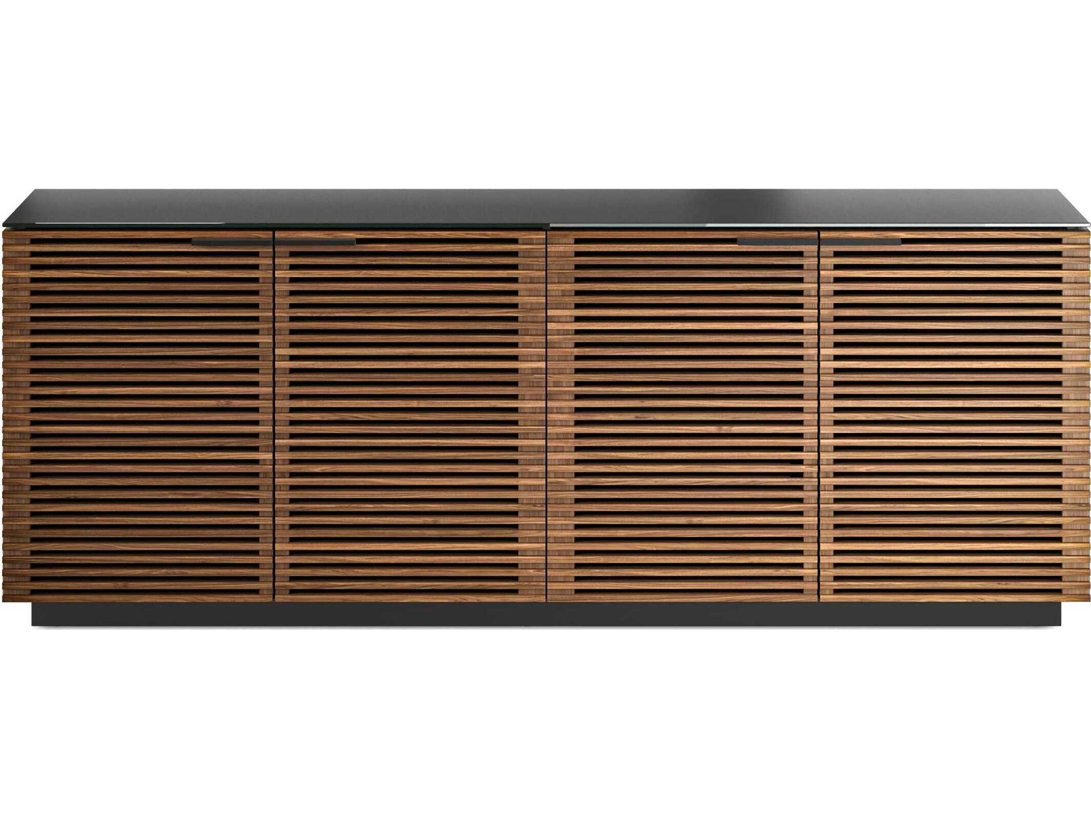 BDI Corridor 79" Hardwood Natural Walnut Black Sideboard