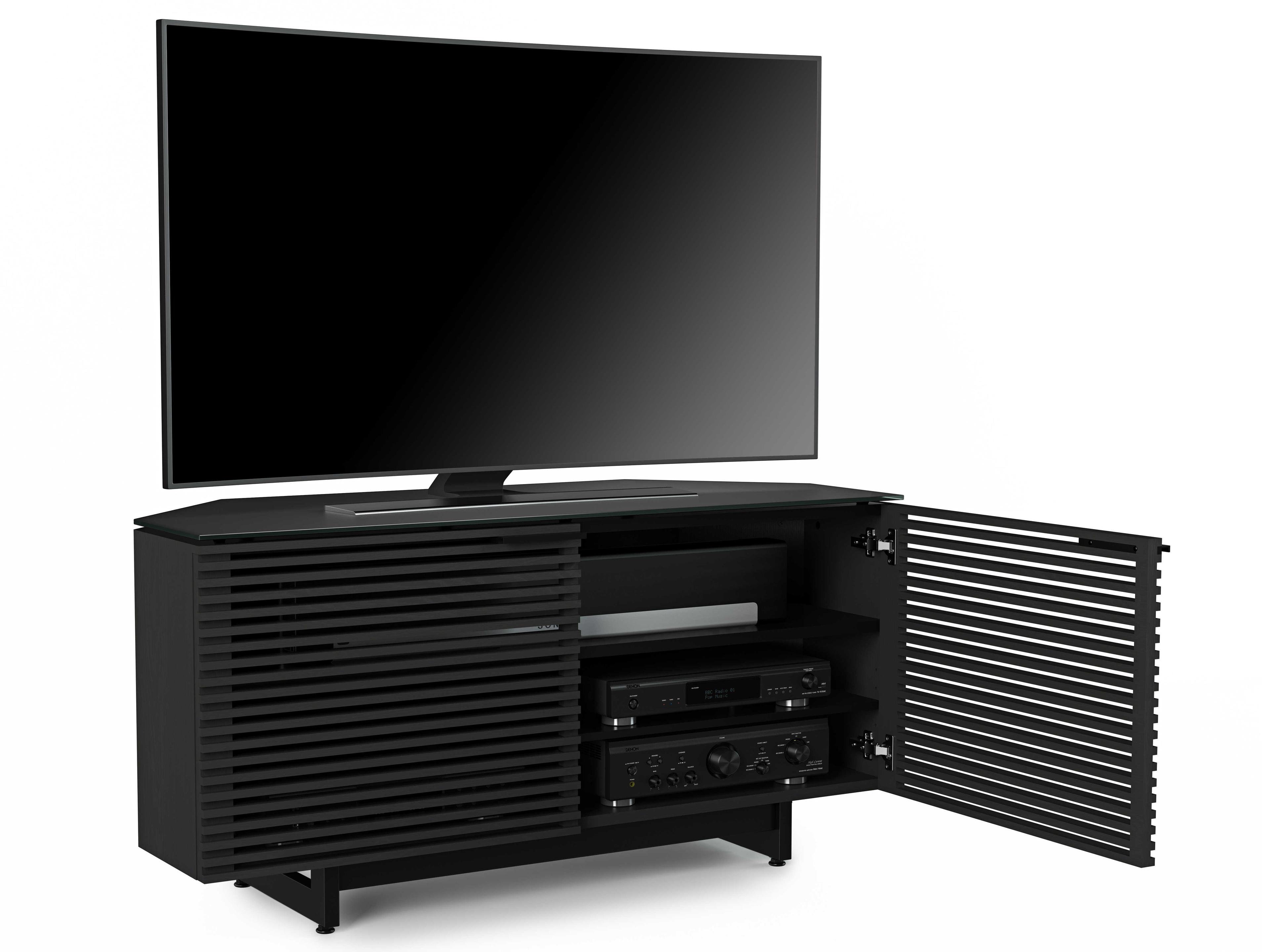 BDI Corridor 50" Hardwood Charcoal Stained Ash Media Console