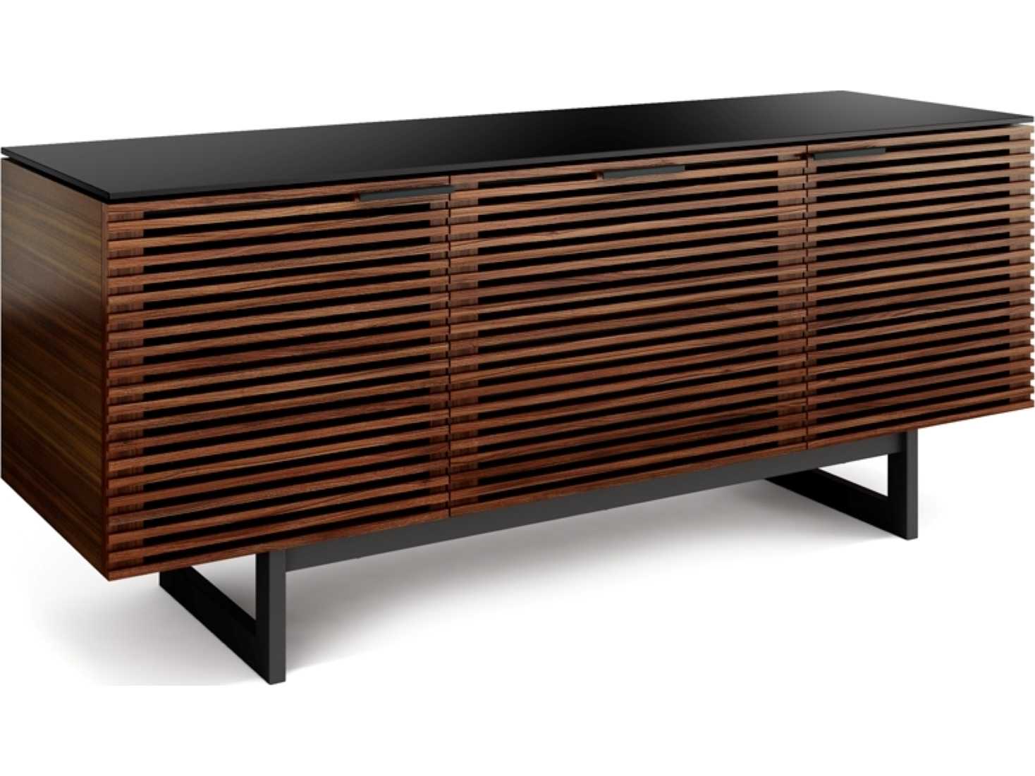 BDI Corridor 65" Walnut Wood Chocolate Stained Media Console
