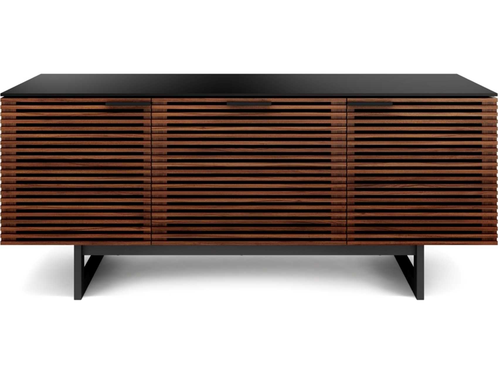 BDI Corridor 65" Walnut Wood Chocolate Stained Media Console