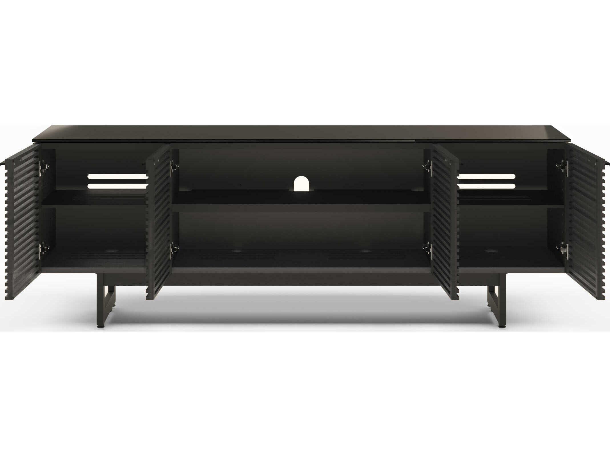 BDI Corridor 79" Hardwood Charcoal Stained Ash Media Console
