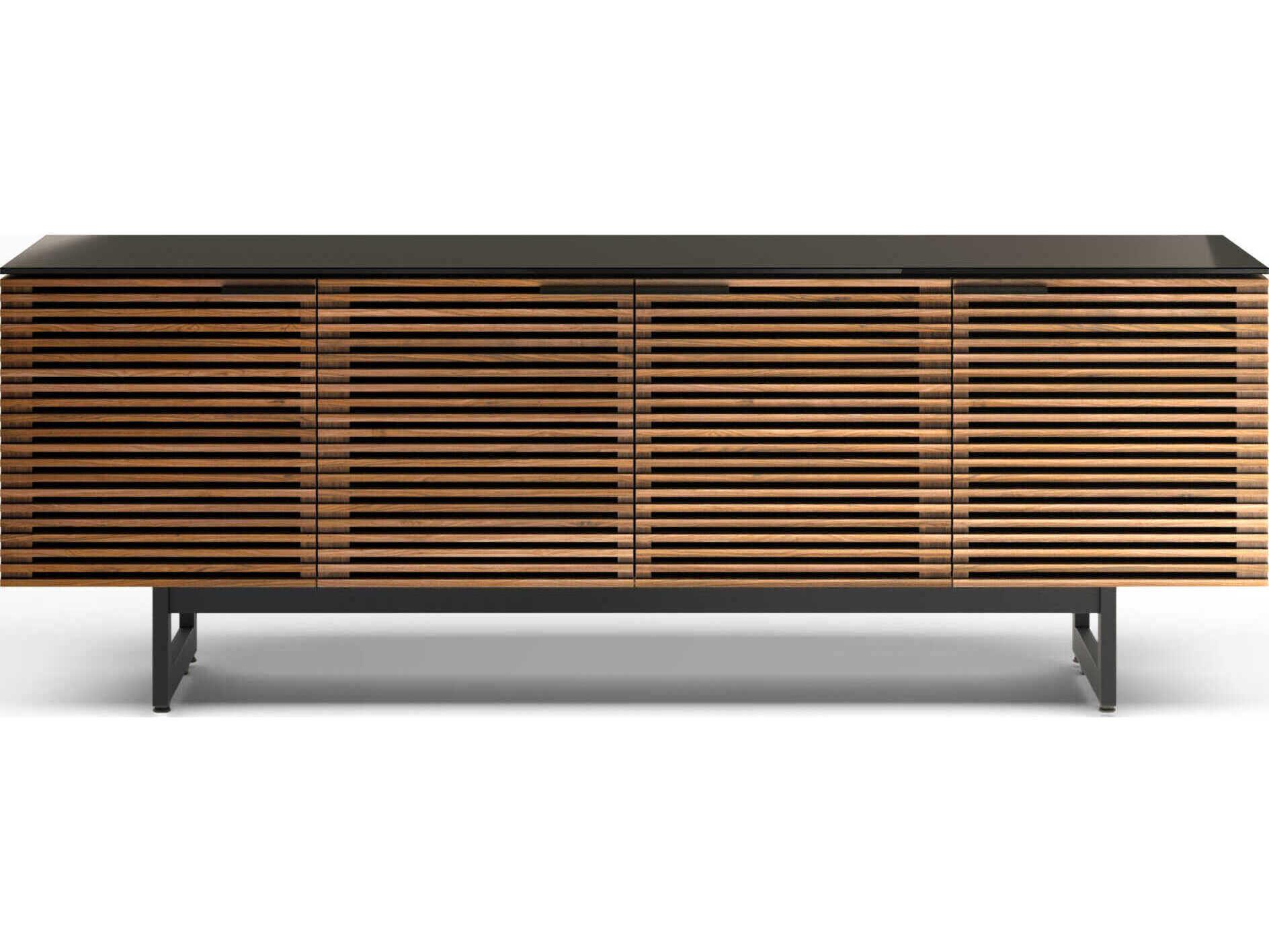BDI Corridor 79" Walnut Wood Natural Media Console