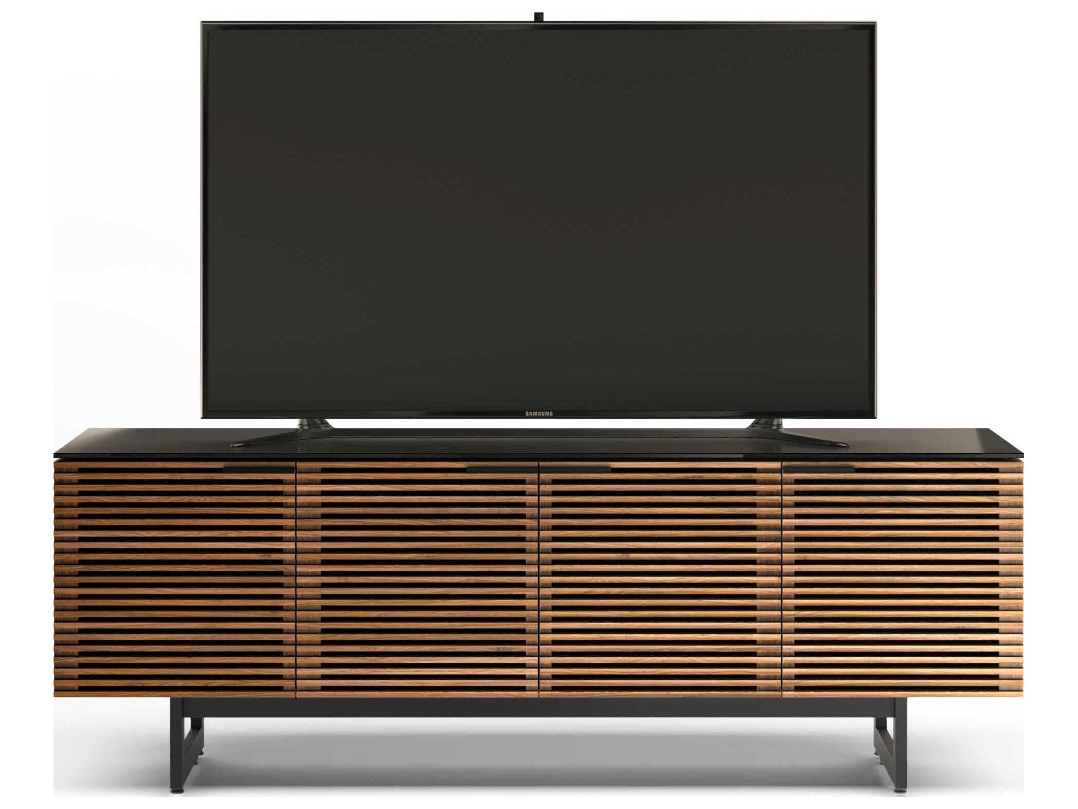 BDI Corridor 79" Walnut Wood Natural Media Console