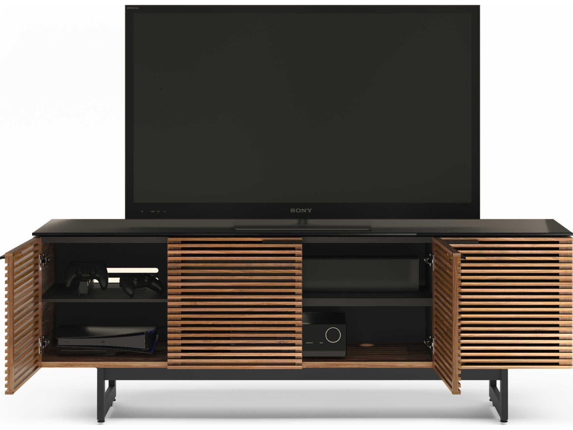BDI Corridor 79" Walnut Wood Natural Media Console