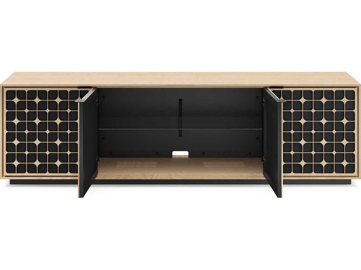BDI Elements 82" Hardwood Washed Oak Media Console