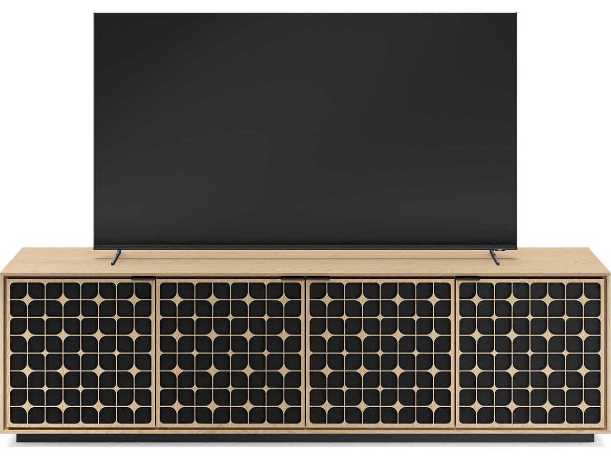 BDI Elements 82" Hardwood Washed Oak Media Console