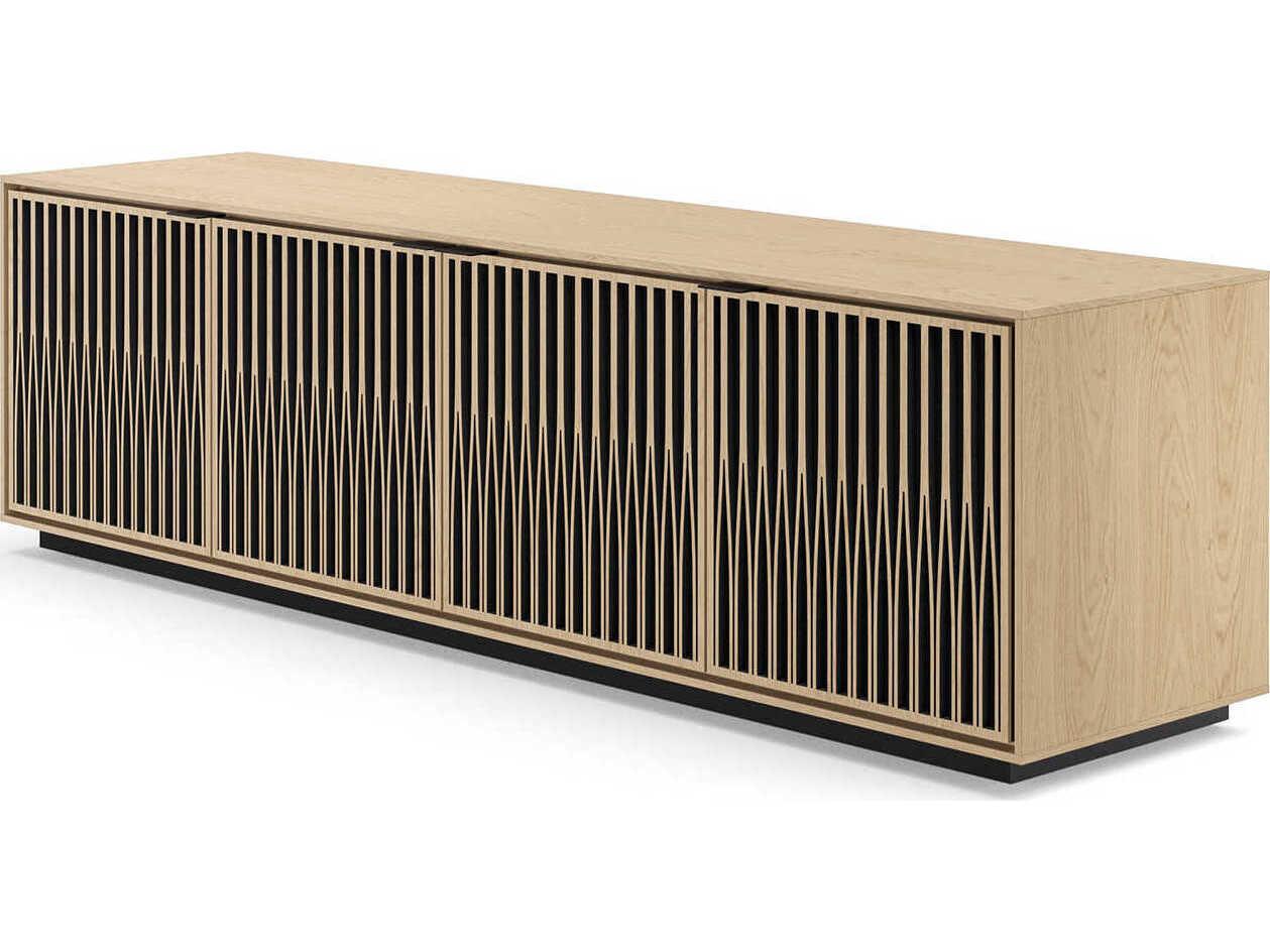 BDI Elements 82" Hardwood Washed Oak Media Console