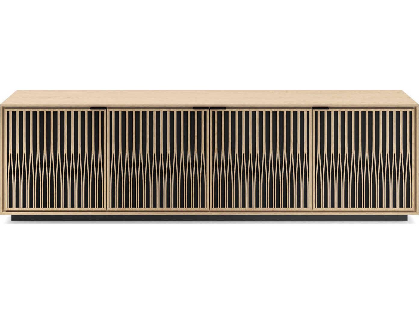 BDI Elements 82" Hardwood Washed Oak Media Console