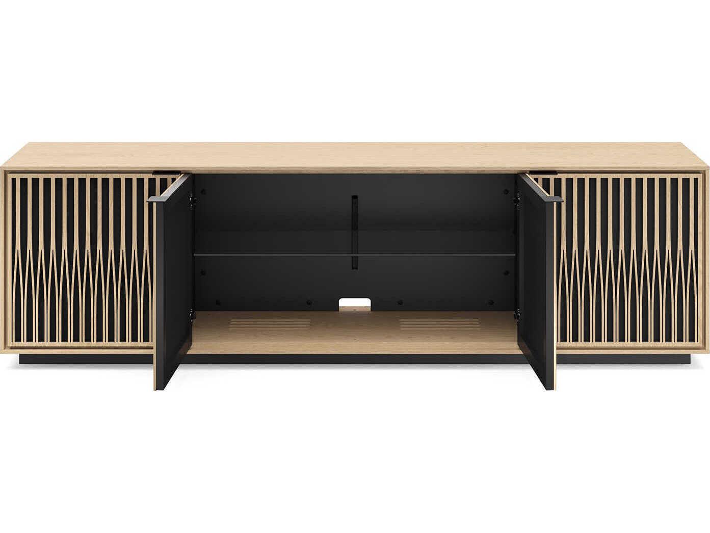 BDI Elements 82" Hardwood Washed Oak Media Console