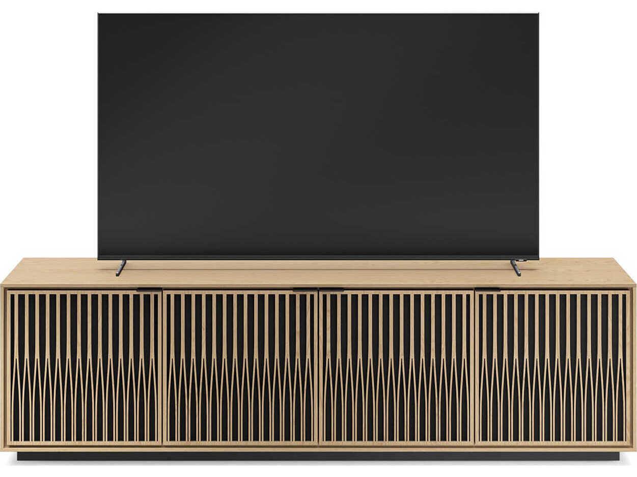 BDI Elements 82" Hardwood Washed Oak Media Console