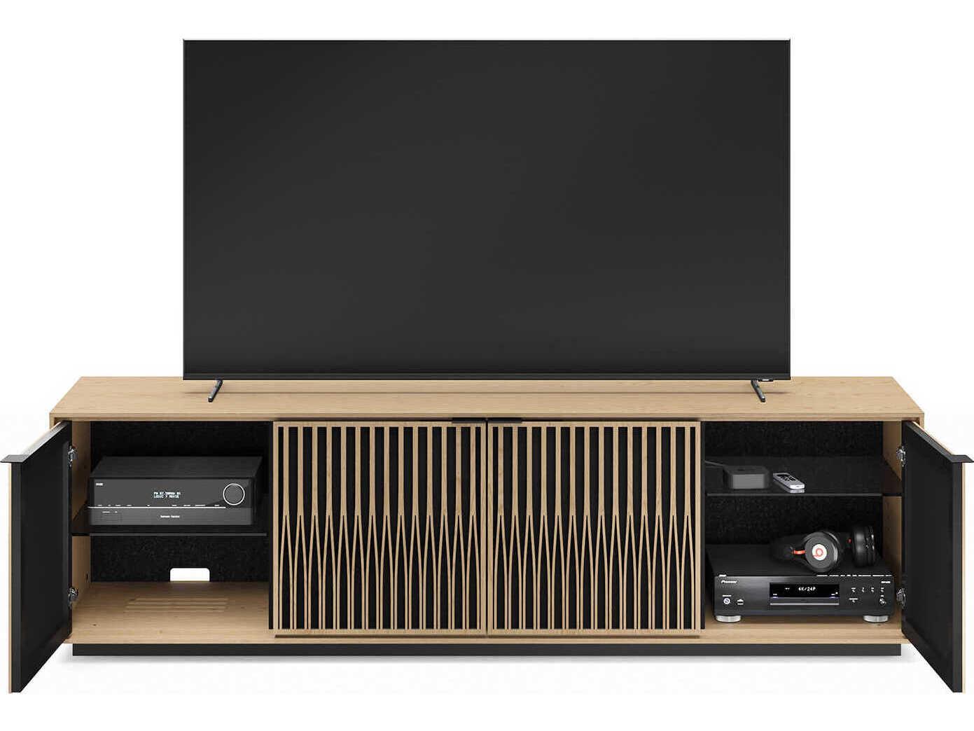 BDI Elements 82" Hardwood Washed Oak Media Console