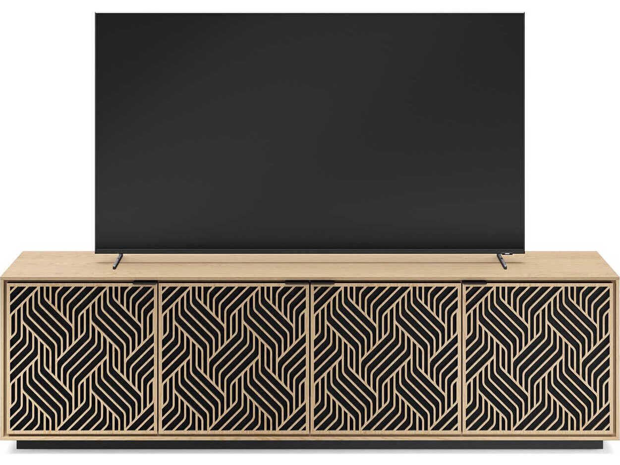 BDI Elements 82" Hardwood Washed Oak Media Console