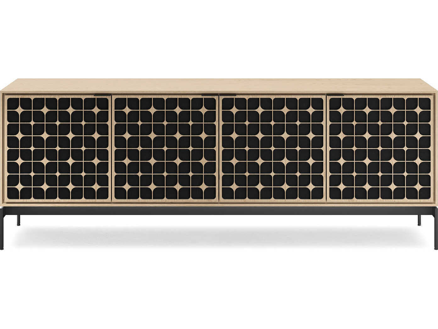 BDI Elements 82" Hardwood Washed Oak Media Console