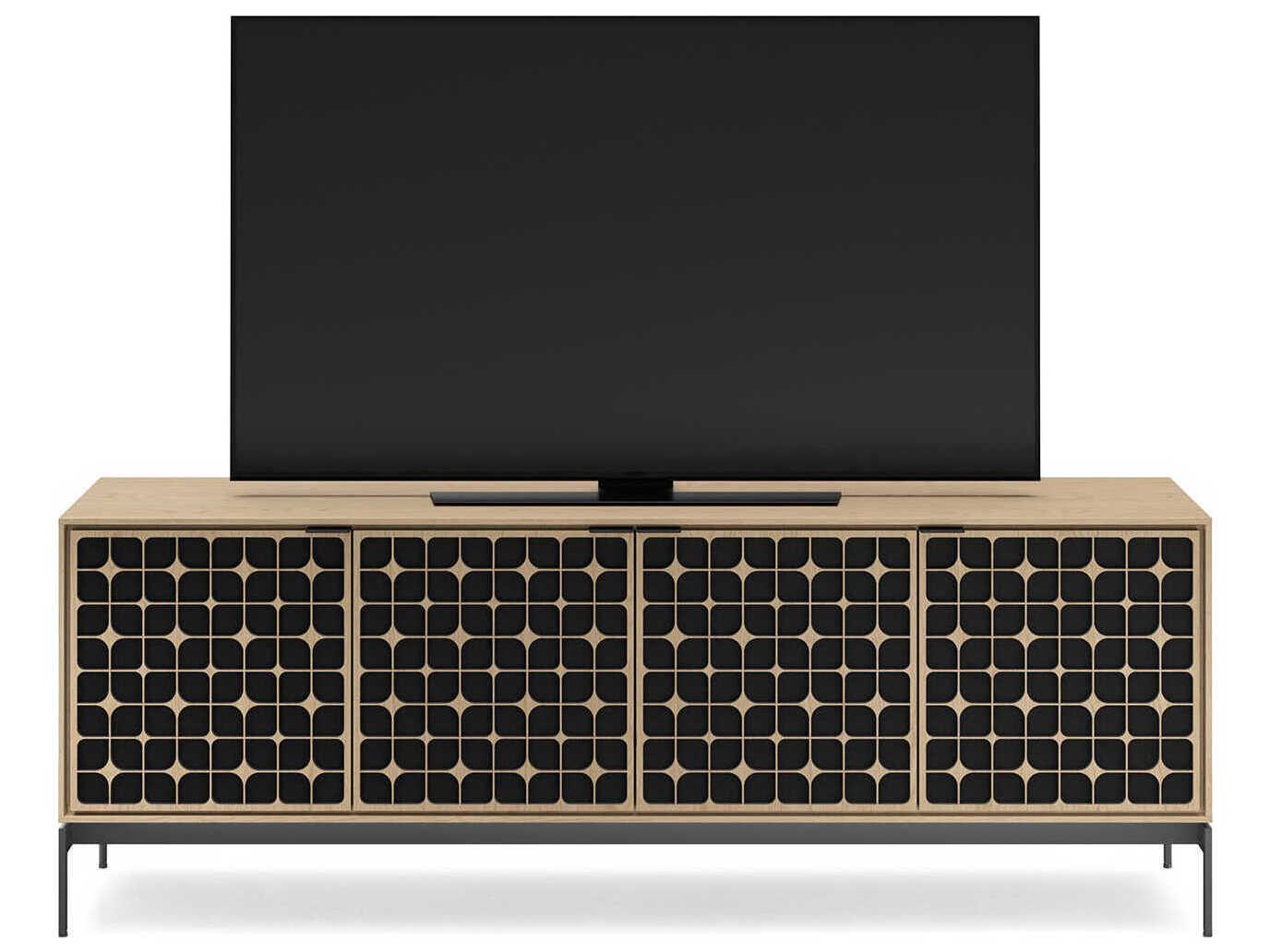 BDI Elements 82" Hardwood Washed Oak Media Console