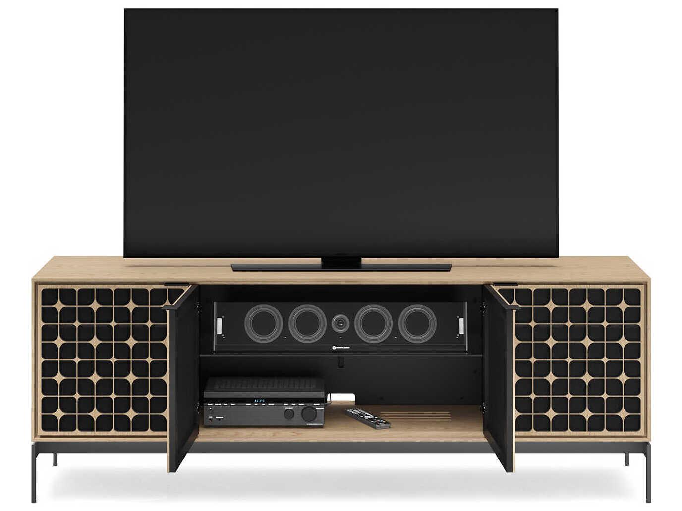 BDI Elements 82" Hardwood Washed Oak Media Console
