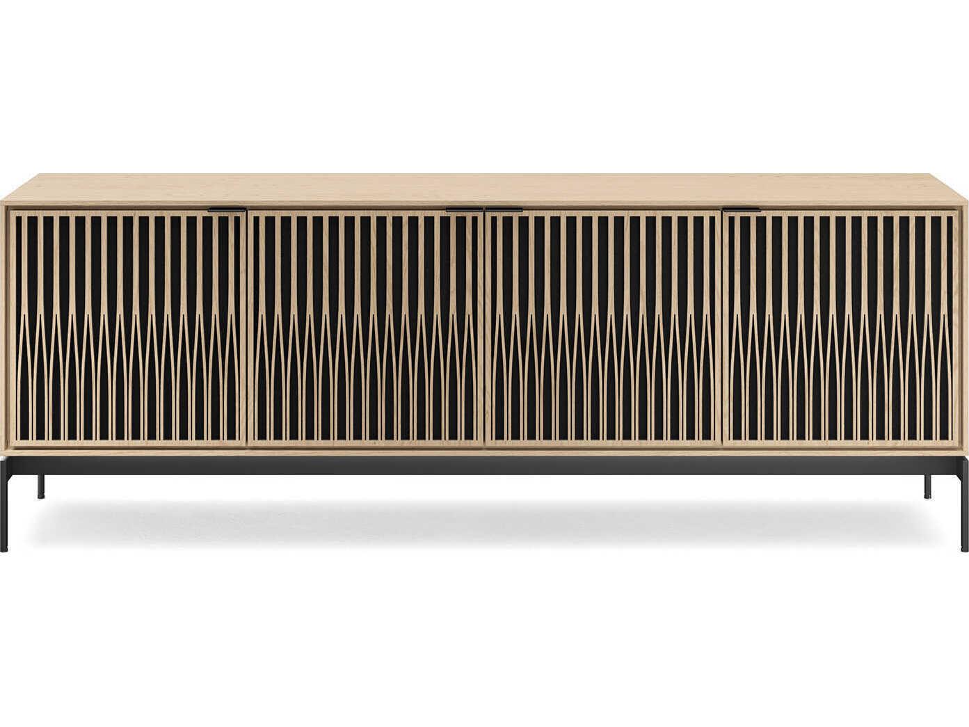 BDI Elements 82" Hardwood Washed Oak Media Console