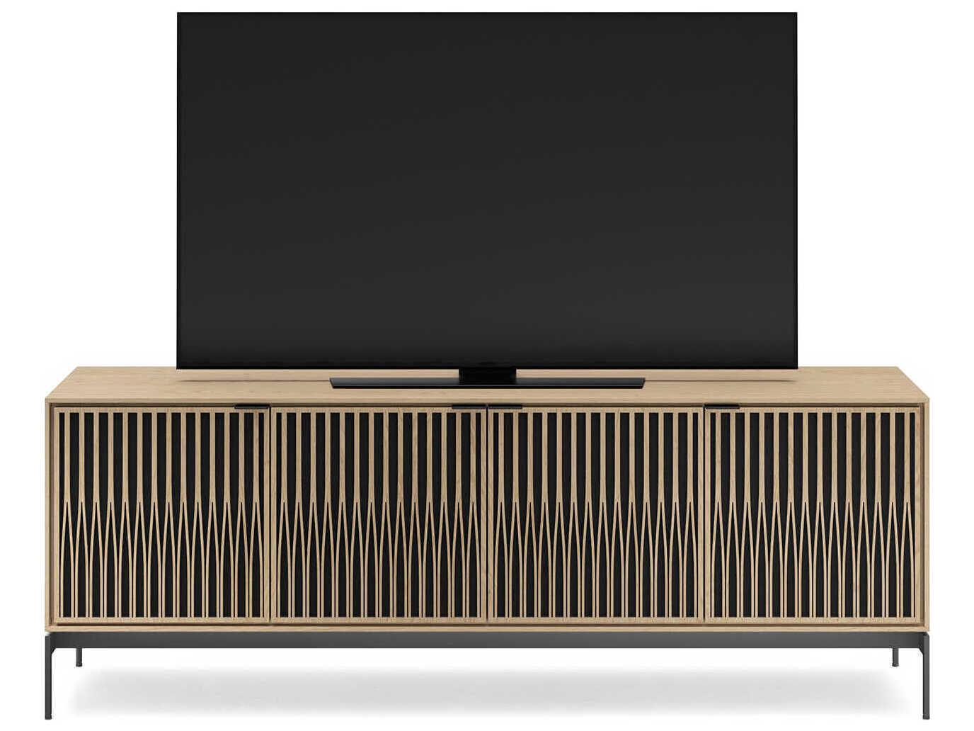 BDI Elements 82" Hardwood Washed Oak Media Console