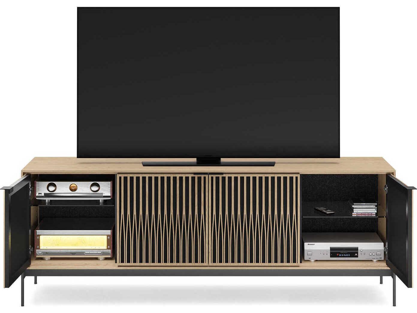 BDI Elements 82" Hardwood Washed Oak Media Console