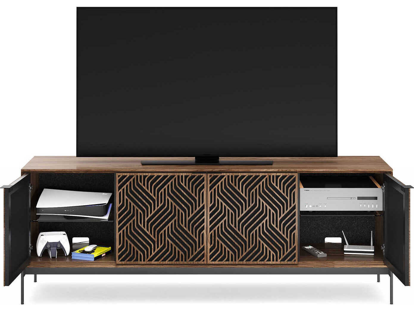 BDI Elements 82" Hardwood Natural Walnut Media Console