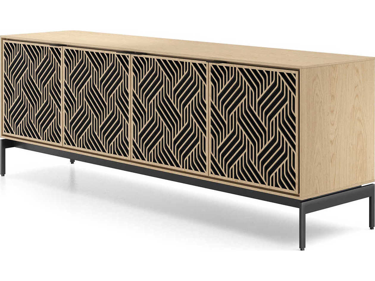 BDI Elements 82" Hardwood Washed Oak Media Console