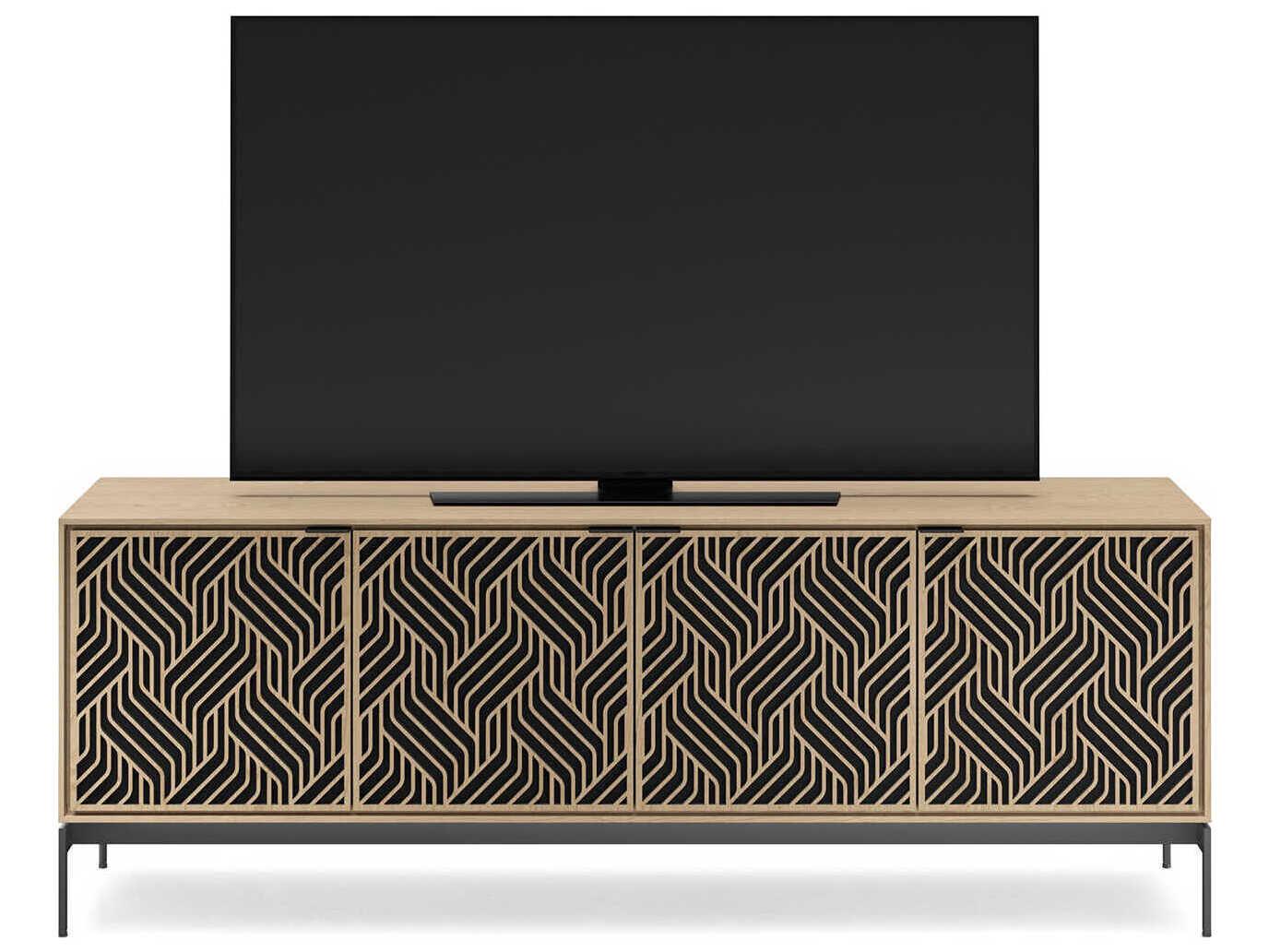 BDI Elements 82" Hardwood Washed Oak Media Console