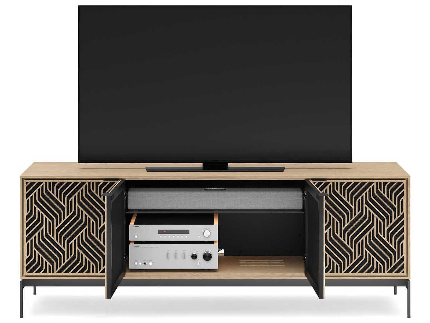 BDI Elements 82" Hardwood Washed Oak Media Console
