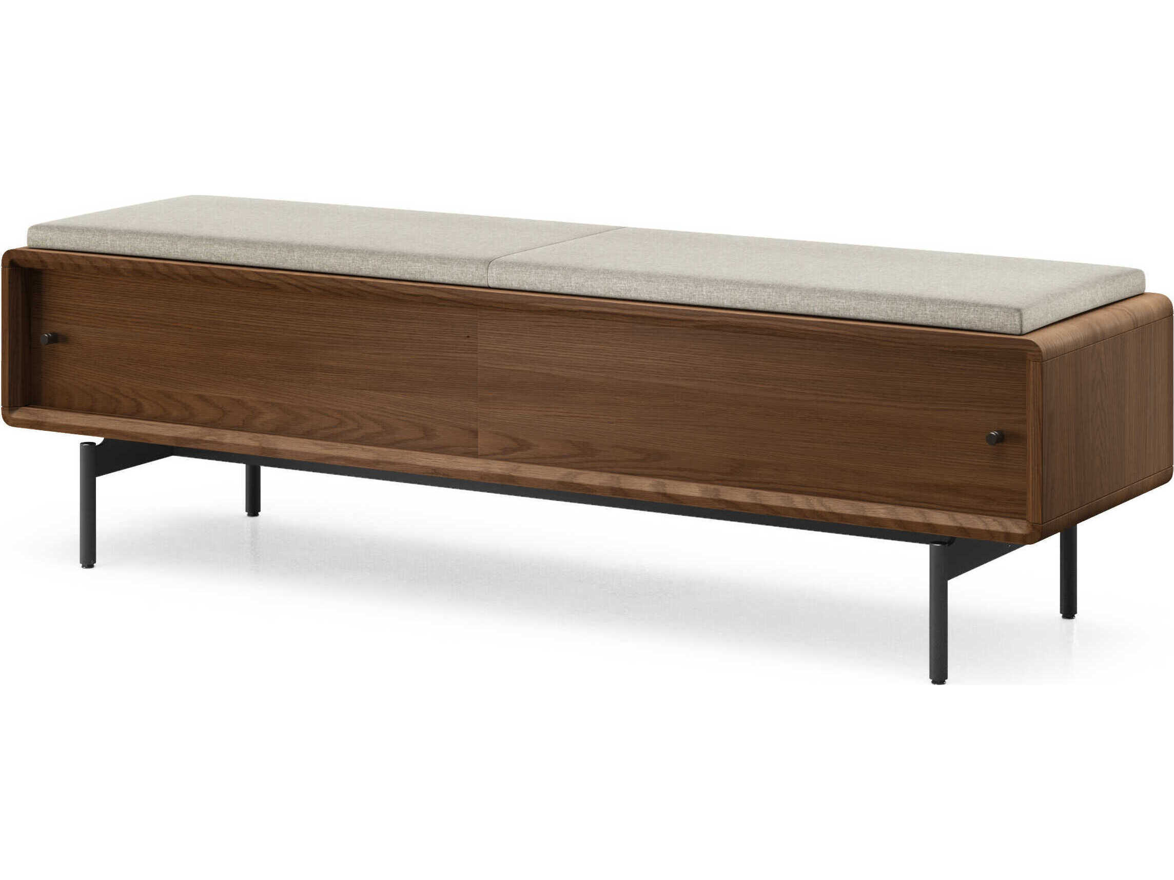 BDI Linq Mocha Almond Brown Upholstered Accent Bench