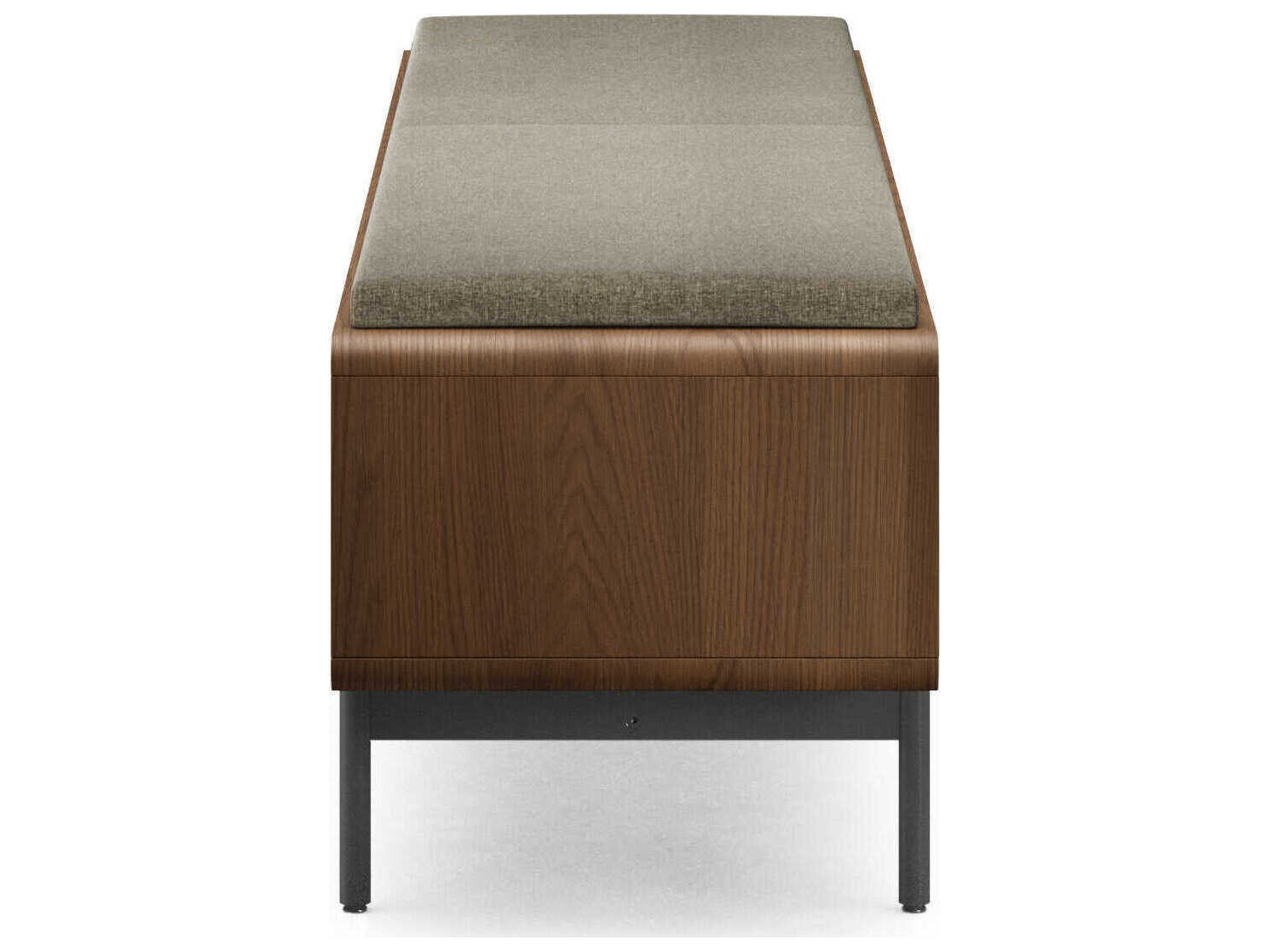 BDI Linq Mocha Pecan Brown Upholstered Accent Bench