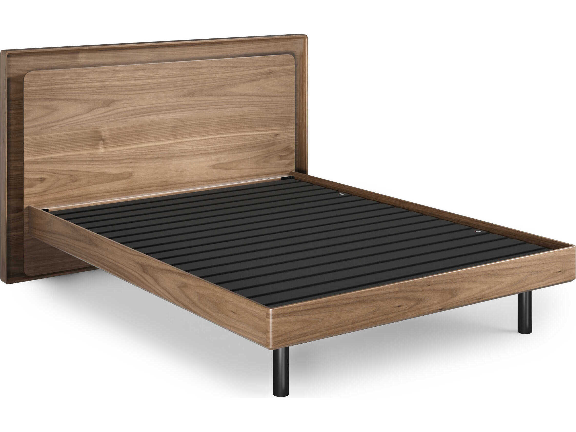 BDI Linq Natural Walnut Brown Wood Queen Platform Bed