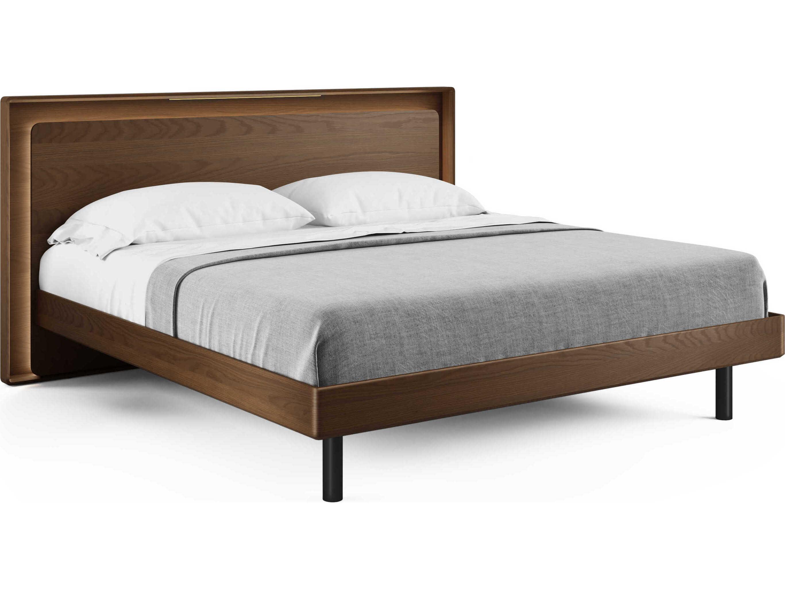 BDI Linq Toasted Oak Black Brown Hardwood Wood King Platform Bed