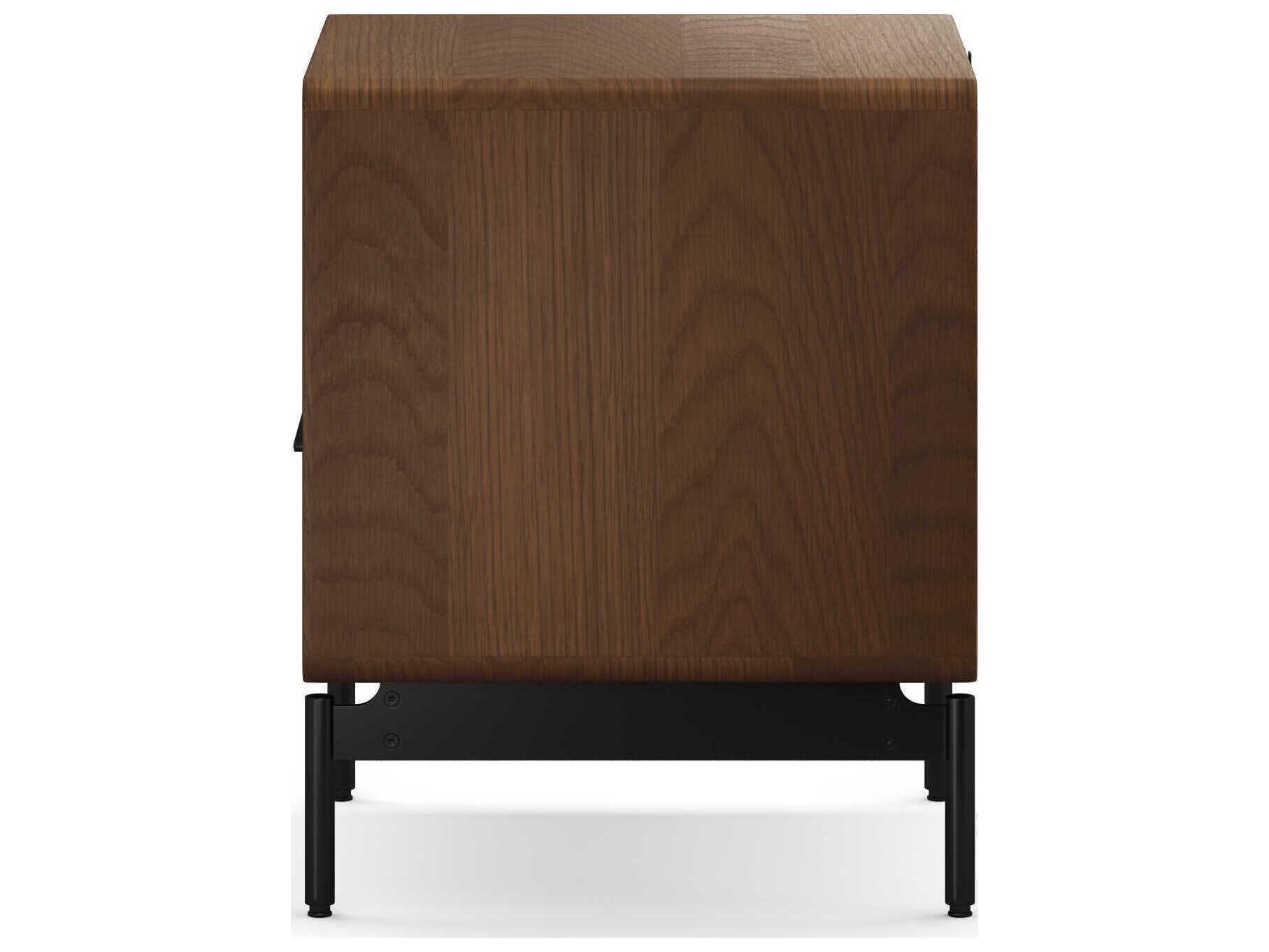 BDI Linq 1-Drawer Brown Hardwood Nightstand