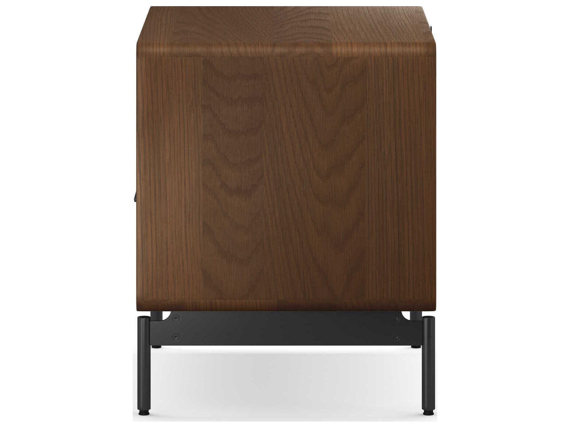 BDI Linq 1-Drawer Brown Hardwood Nightstand