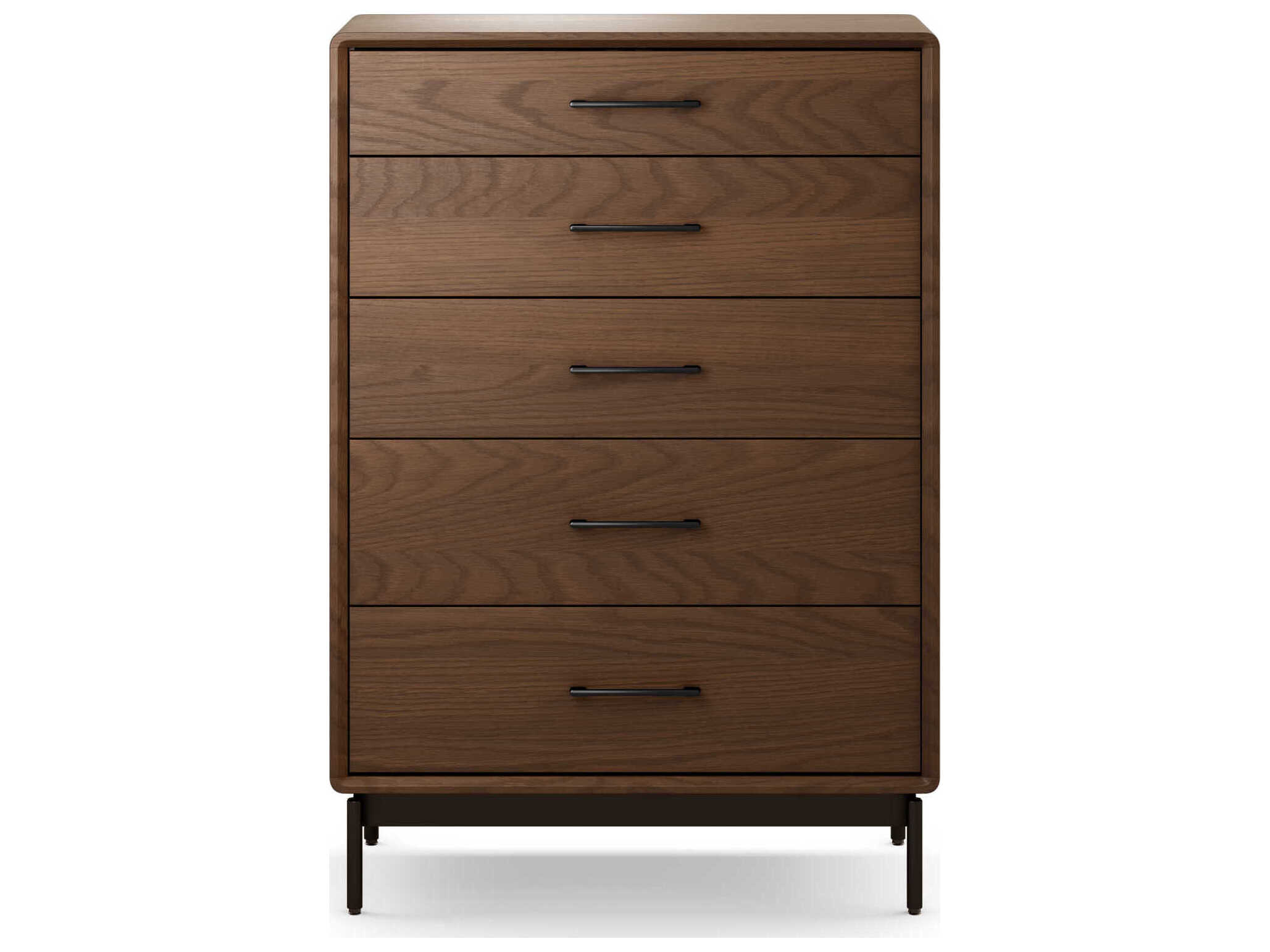 BDI Linq Toasted Oak Black Brown Hardwood Accent Chest
